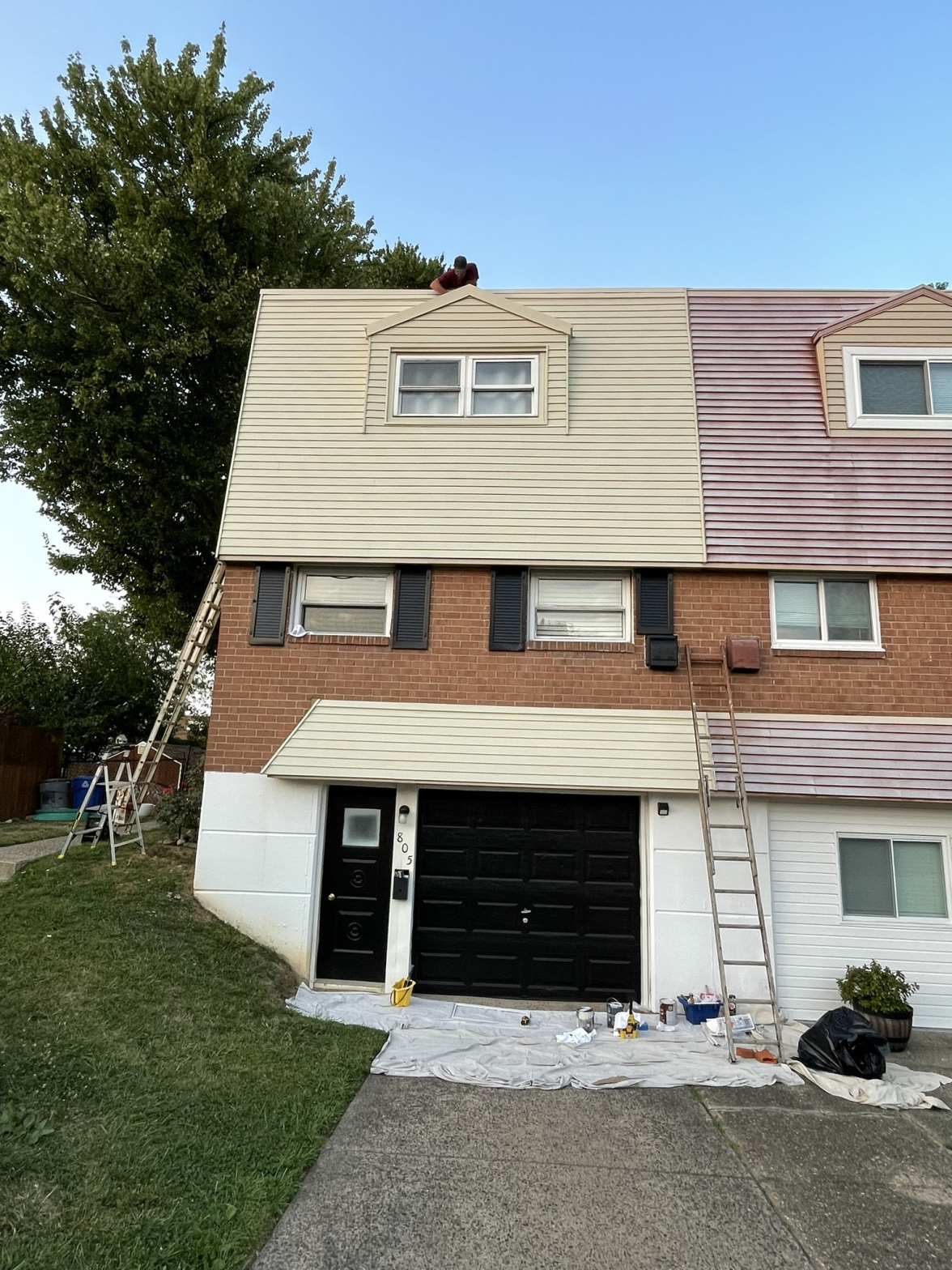 exterior house painting before