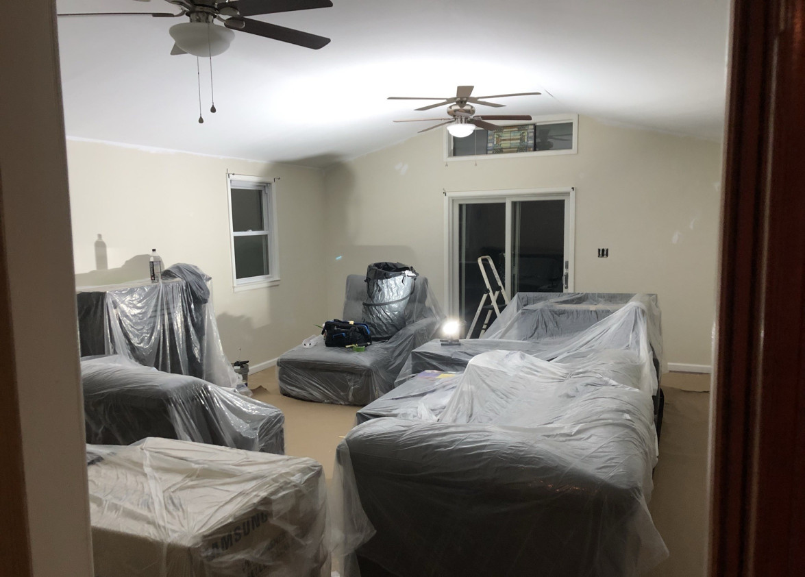 interior painting before after