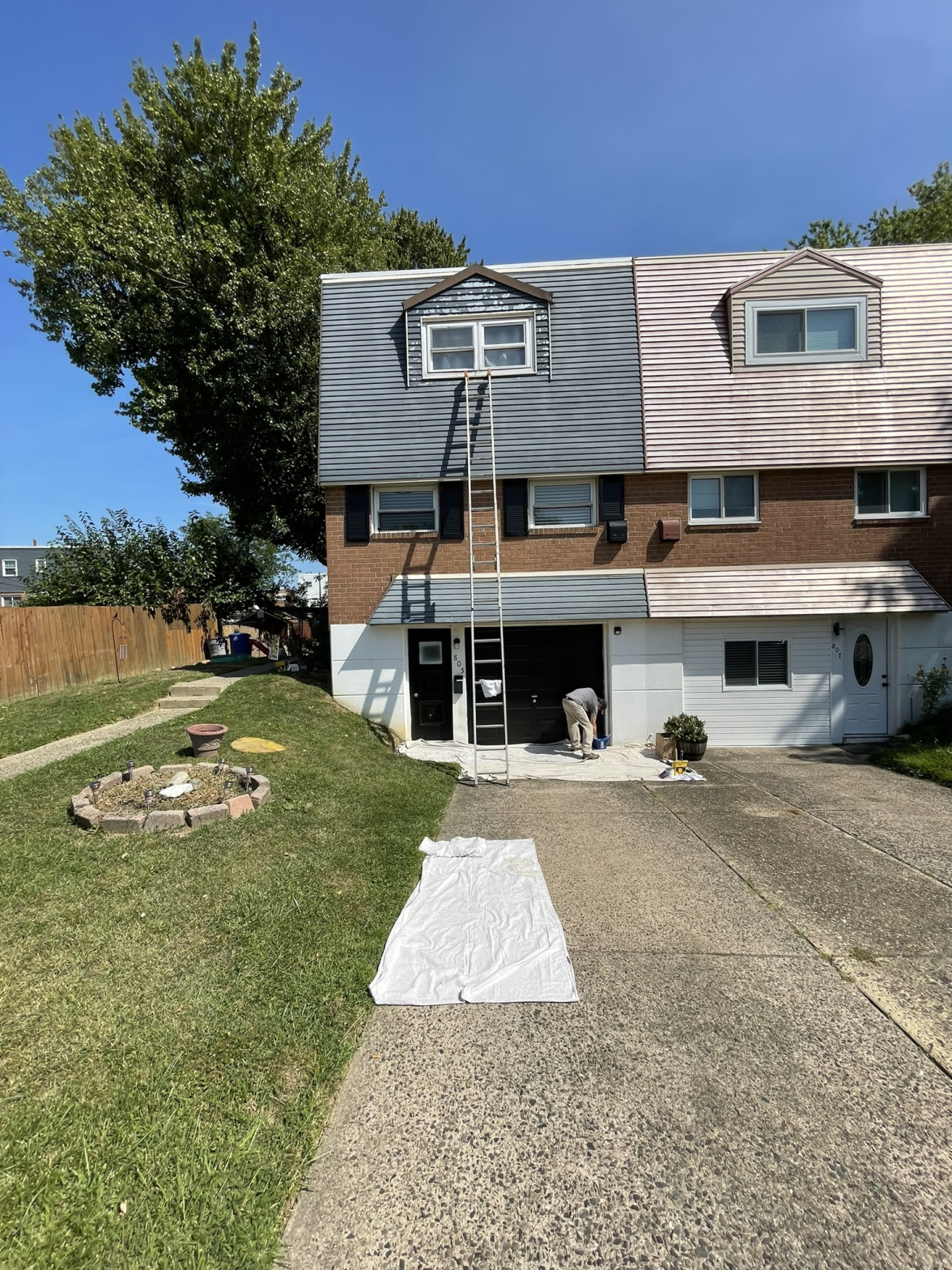 exterior house painting before